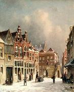 unknow artist European city landscape, street landsacpe, construction, frontstore, building and architecture.055 oil painting picture wholesale